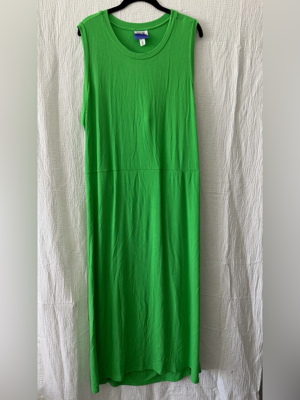 Sleeveless Bright Green Maxi Dress
